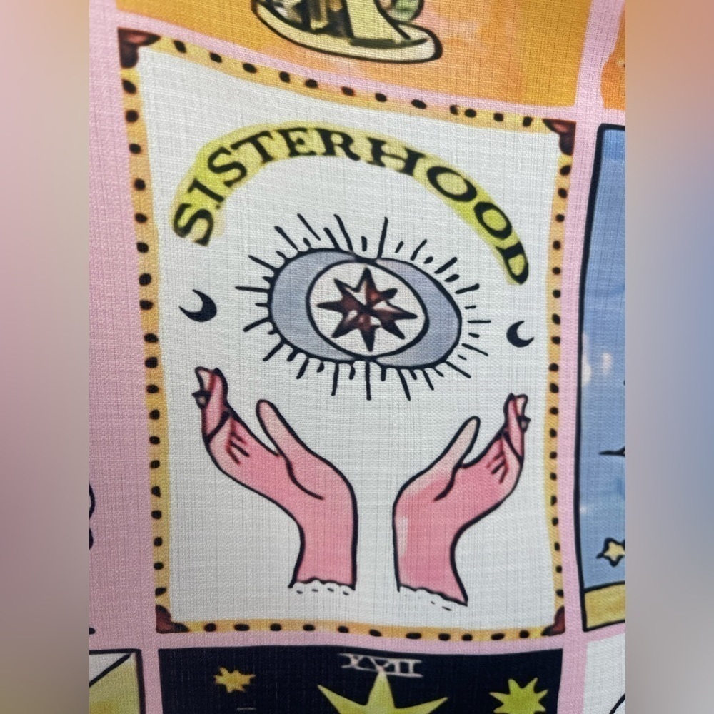 Whimsical Flowy Oversized Top Wide Leg Trousers Two Piece Set - Picture 8 of 11